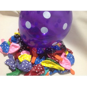 balon polkadot/balon bintik/balon latex warna/balon dot dot pesta