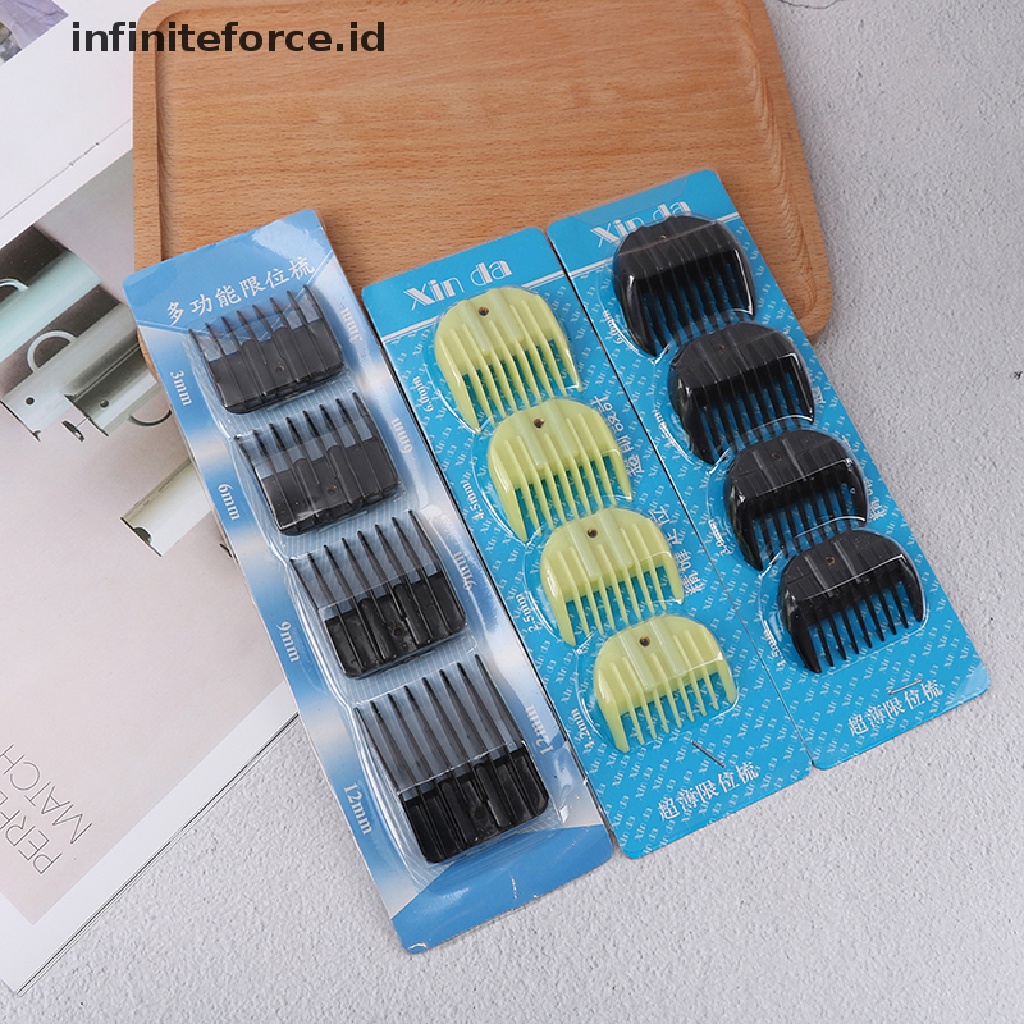 Infiniteforce.id 4Pcs / Set Sisir Panduan Pengganti Untuk Alat Cukur Rambut Universal