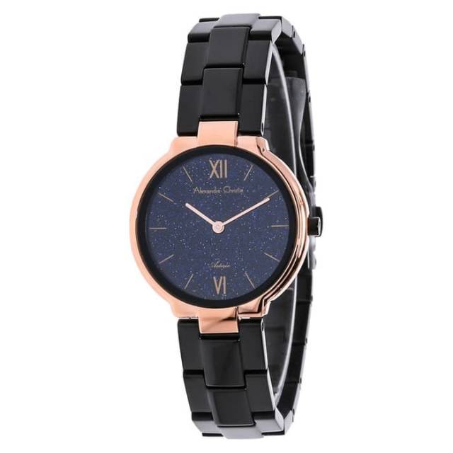 Alexandre christie ac 8480 black rosegold ladies.original