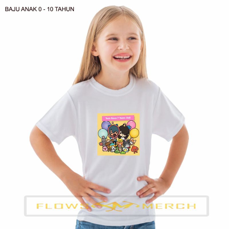 baju anak toca boca kaos anak toca boca 7 years old