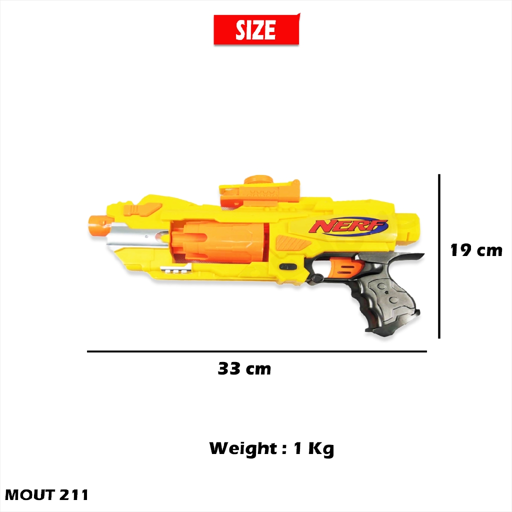 SHOOTING DISTANCE JBY004 Disruptor Nstrike Elite Gun Pistol Blaster And Strike Surgefire Hasbro Nerf