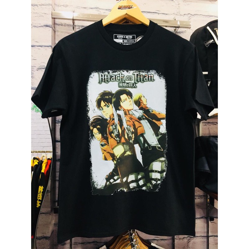 Tshirt Attack on Titan Groups White Shingeki No Kyojin