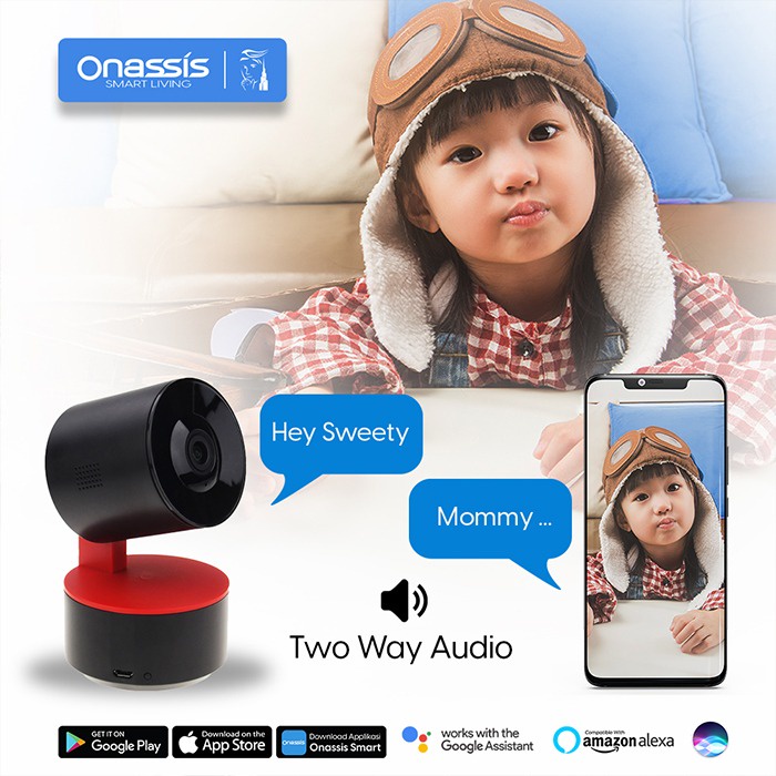 ONASSIS Smart Indoor Camera 359 IP Camera CCTV For Smart Home Pan/Tilt / CCTV INDOOR