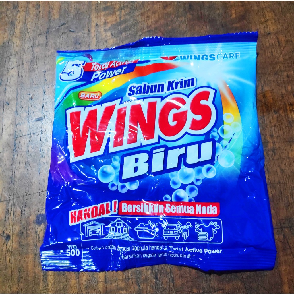Sabun Colek Krim Wings Biru WB500