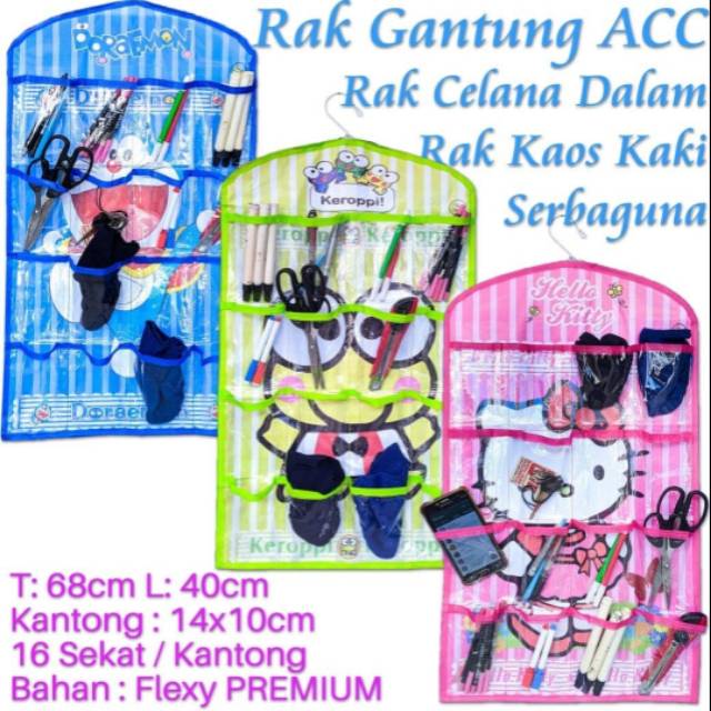 Rak serbaguna / rak celana dalam / rak aksesories