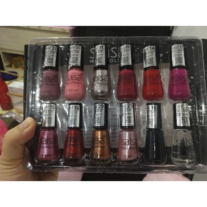 KUTEK SALSA NAIL POLISH 6ML SERIES CANTIK / PEWARNA KUKU