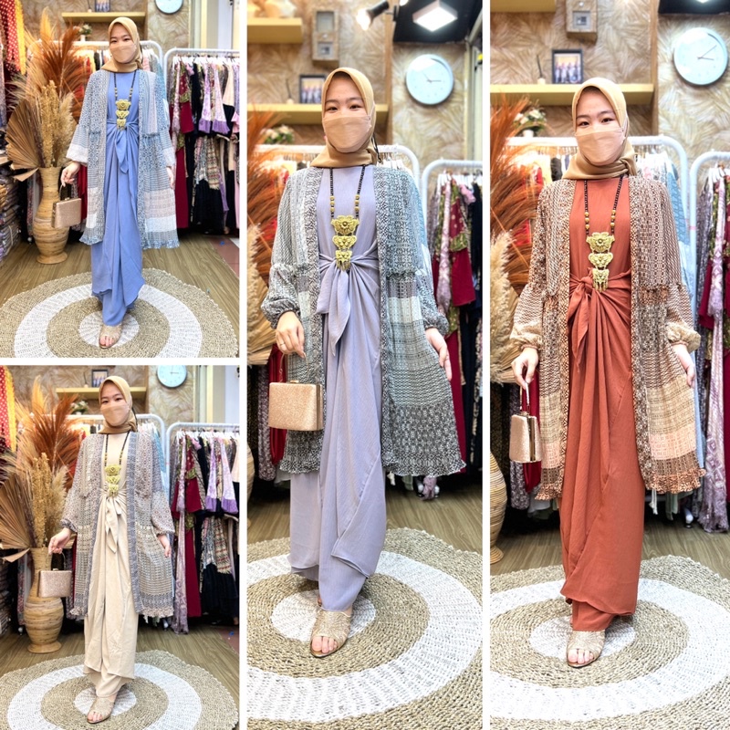 SET OUTER KAFTAN IKAT 162 / SET KAFTAN IKAT / KAFTAN BESTSELLER