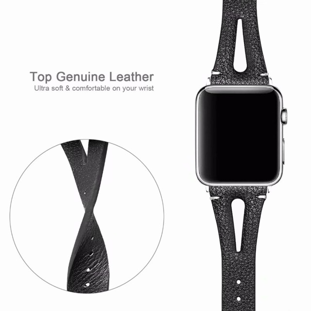 Tali jam tangan kulit 22mm Strap fashion apple watch series 4 5 6 7 45mm 41mm iwo 44mm 42mm iwatch wanita leather