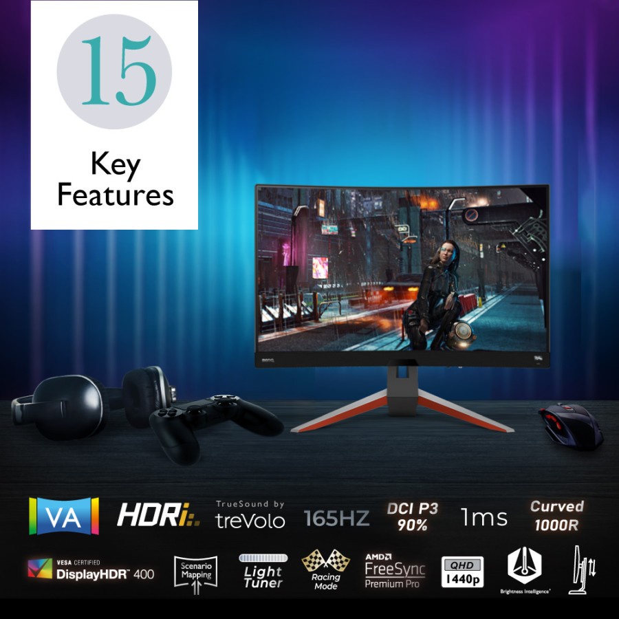 BenQ EX2710R Monitor Gaming