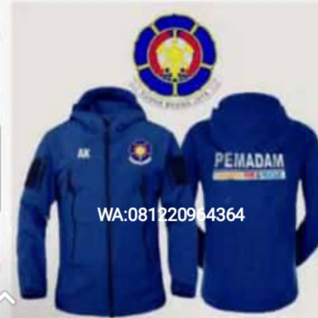 Jacket TAD full Blue PEMADAM terbaru anti gerimis