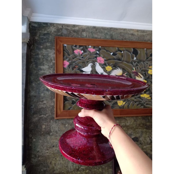 dulang kayu dulang gebogan/pajegan