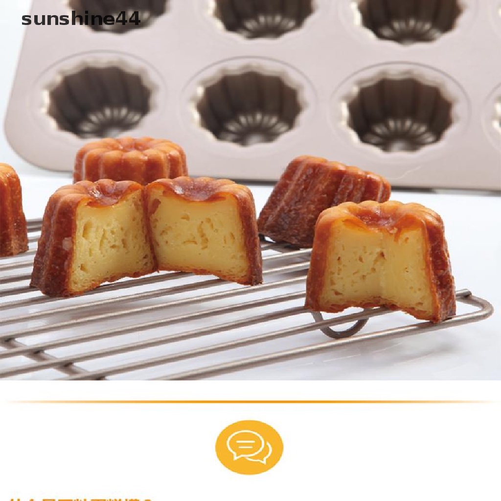 Sunshine Cetakan Kue Muffin / Cupcake 12 Lubang Bahan Silikon