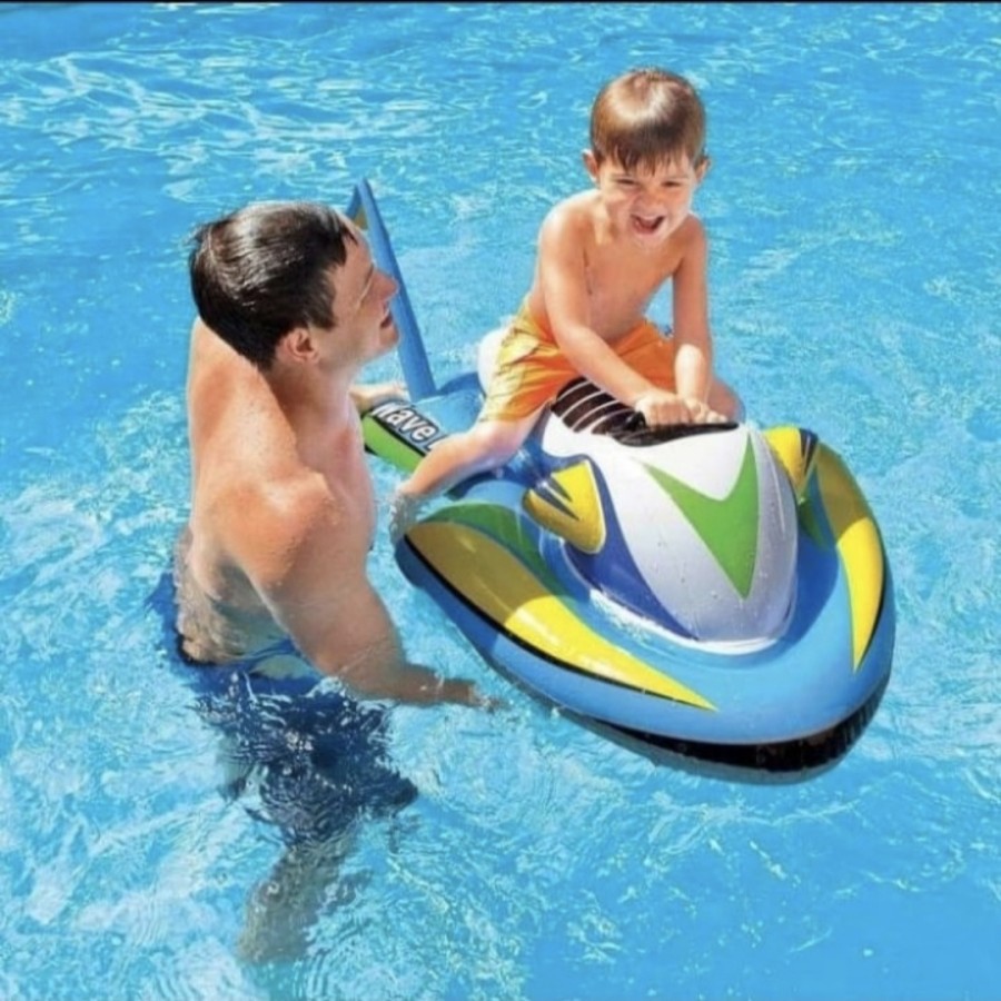 INTEX 57520 BAN PELAMPUNG BERENANG  KAPAL JETSKI WAVE RIDER RIDE ON