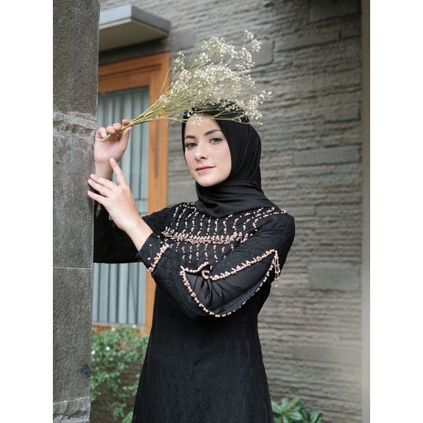Jeehan dress black M L XXL by kaleela