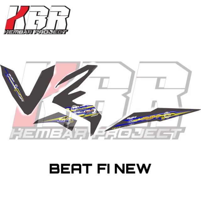 (cod) BEAT STREET BEAT ESP FI NEW Stiker Motor Striping Variasi List Honda Racing Skotlet Scotlite