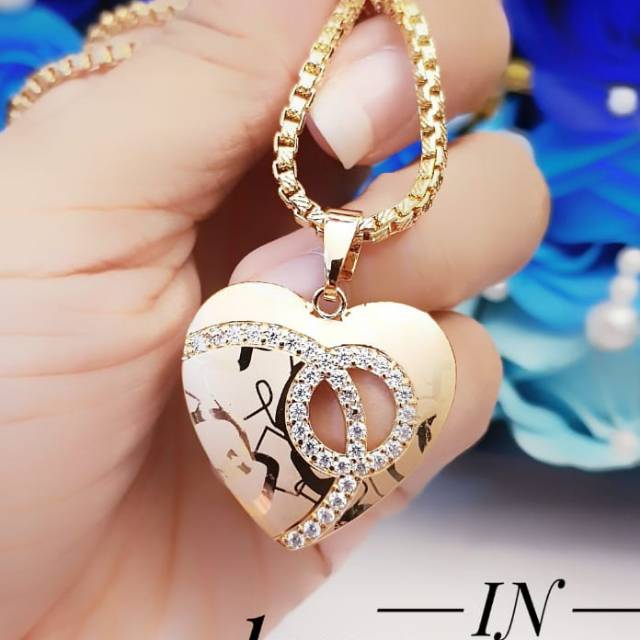 Xuping kalung love lapis emas 24K 28005