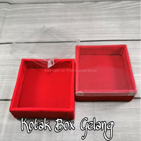 KOTAK BOX PERHIASAN TUTUP MIKA UNTUK PERHIASAN CINCIN GELANG TUNANGAN DAN LAMARAN SESERAHAN