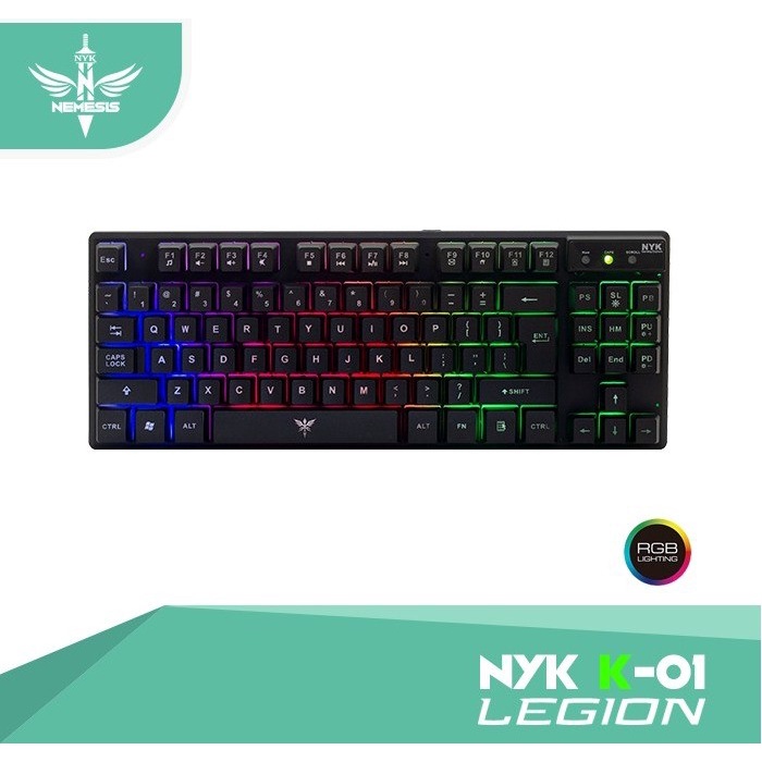 keyboard gaming NYK k-01 RGB TKL NYK k01