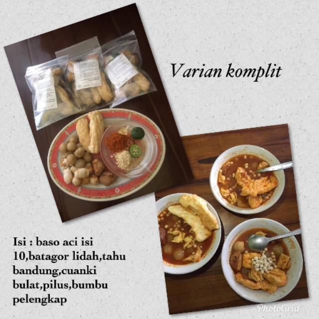 

Baso Aci instant (Varian Komplit)