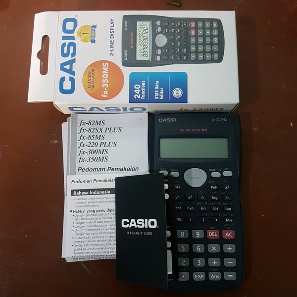 

Kalkulator Casio Fx-350MS Scientific Original Bergaransi Resmi FX 350 MS Calculator Limited