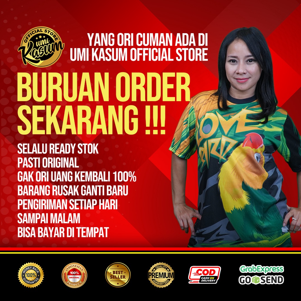 Terlaris Original Jersey Premium Burung Lovebird Bisa Costum Logo Dan Nama Nyaman Di Pakai Cuaca Apa Saja Full Printing Jahitan Rapih Anti Lecek  Banyak Pilihan Motif GANTENG MAKSIMAL SETIAP GANTANG Merpati Kolong Dara Kacer Lover Bird Kicau Mania