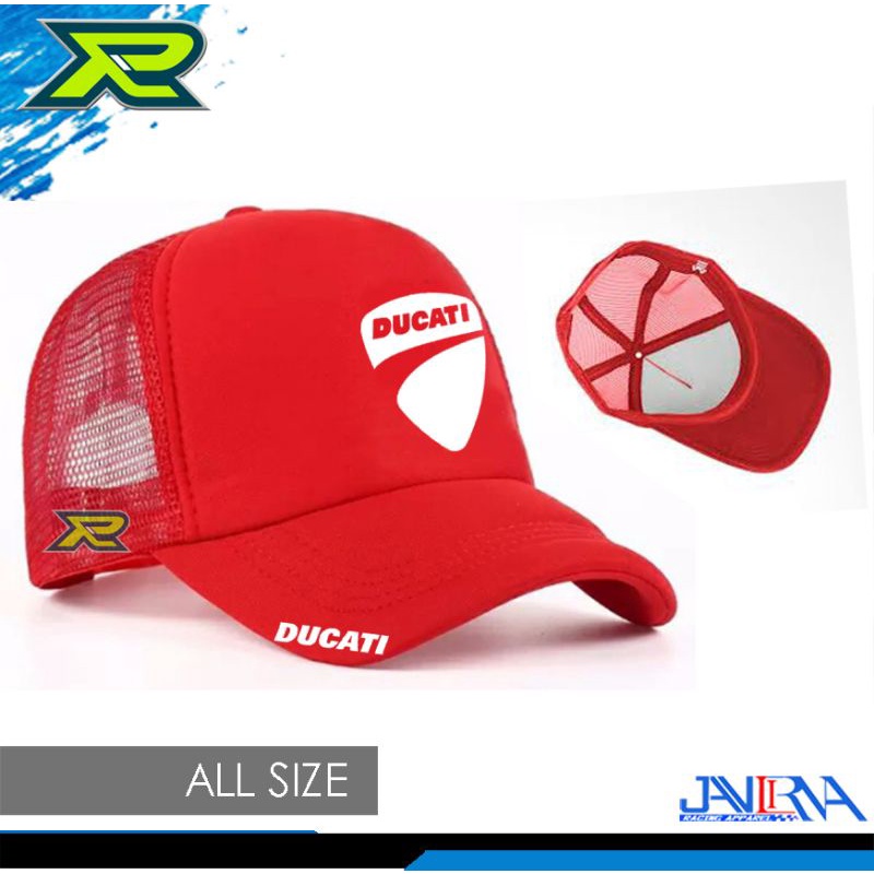 Topi Trucker Topi Racing Snapback Jaring Ducati Motogp