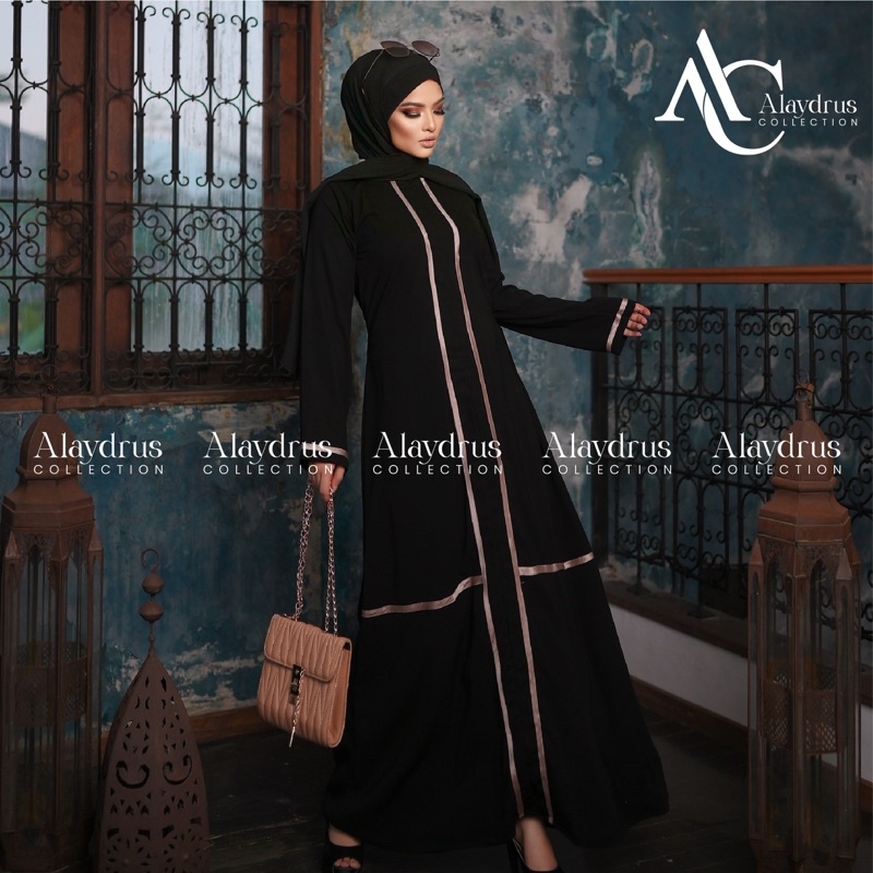 New Abaya Gamis Maxi Dress Arab Saudi Bordir Zephy Turki Umroh Dubai Turkey India Wanita Hitamjo 408