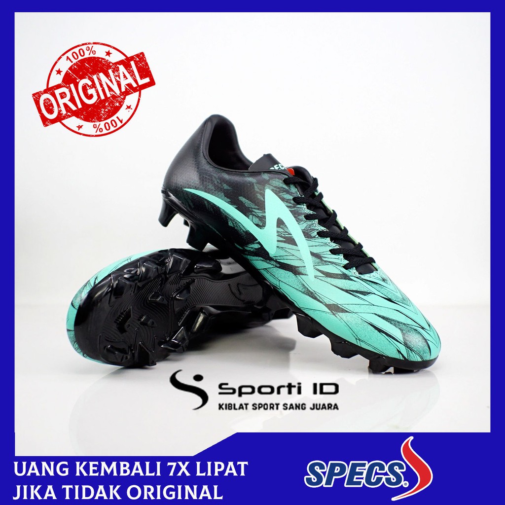 Sepatu Bola Specs Victory 19 FG - Black/Mantis 101008 Original