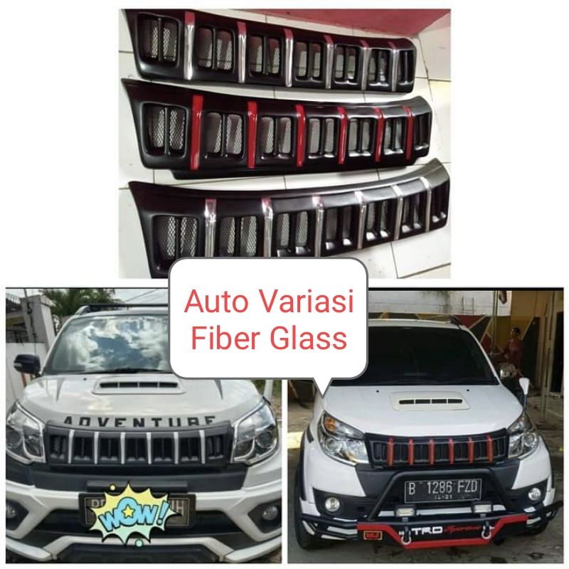 Grill Rush Terios Konde Model Costum Tahun 2017 Kebawah