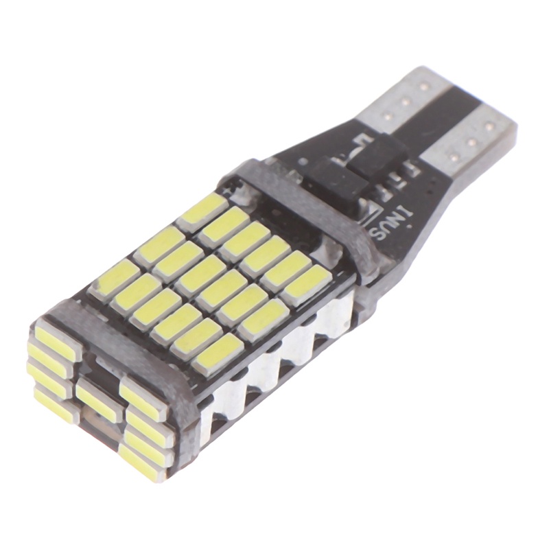 10pcs Lampu LED T15 W16W 6000K 45 SMD 4014 Untuk Belakang Mobil