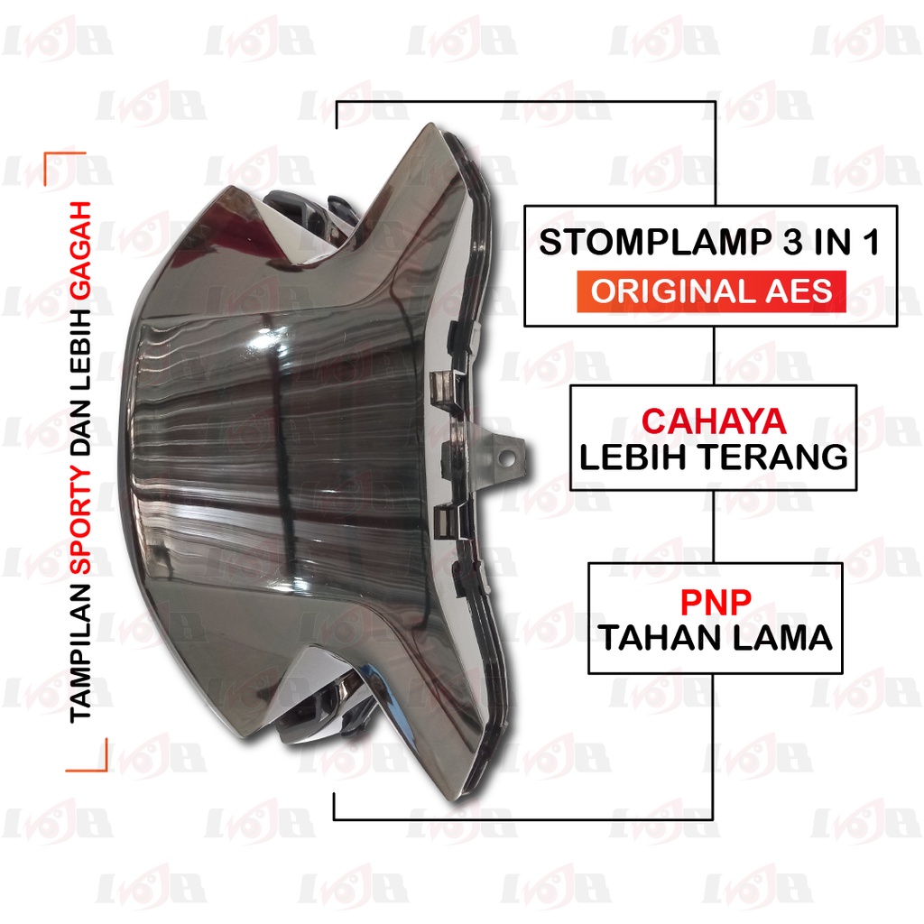 Lampu Stop Rem LED AES Honda PCX 125 150 2017 3 In 1 Adaptive Tail Light StopLamp Matic Variasi