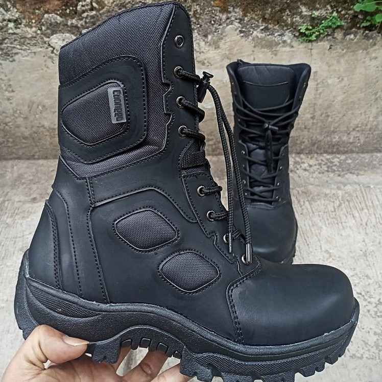 Sepatu Safety ujung plat besi Terbaru Boots Tactical Caanggo Militery