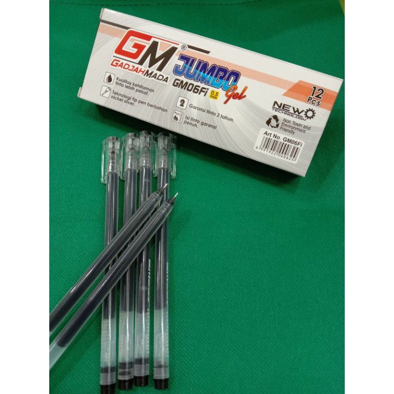 

PULPEN GEL GM JUMBO GM 06 FI / PULPEN GEL GM JUMBO 0,5 MM ISI 12 PCS