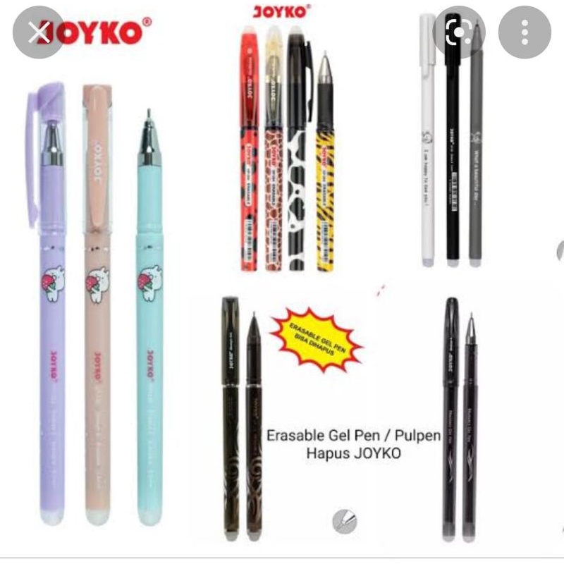 

Pen Hapus | Joyko Erasable Gel Pen | Pulpen Bisa Dihapus GP-294, 279, 333 ShoVanna Shokyo Gel 0.5 mm