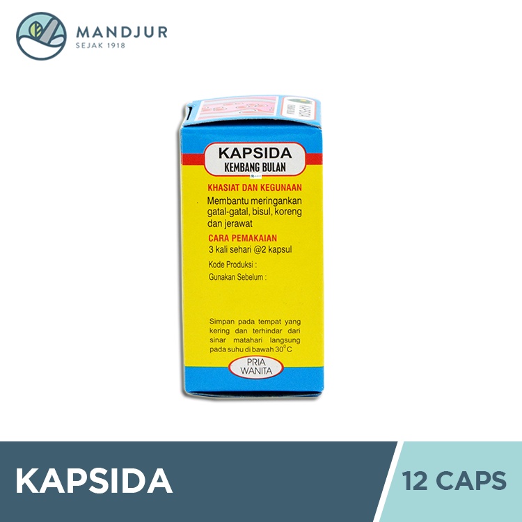 Kapsida Kembang Bulan 12 Kapsul - Obat Gatal, Bisul, Jerawat, dan Darah Kotor-1