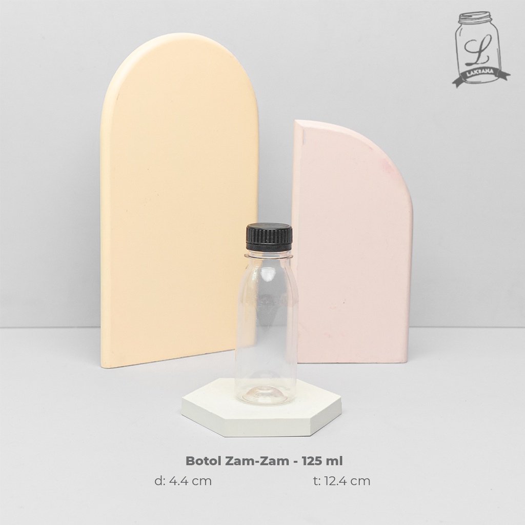 Botol Zam-Zam - 125 ml / botol zamzam 125ml botol kapsul / botol plastik obat kecil