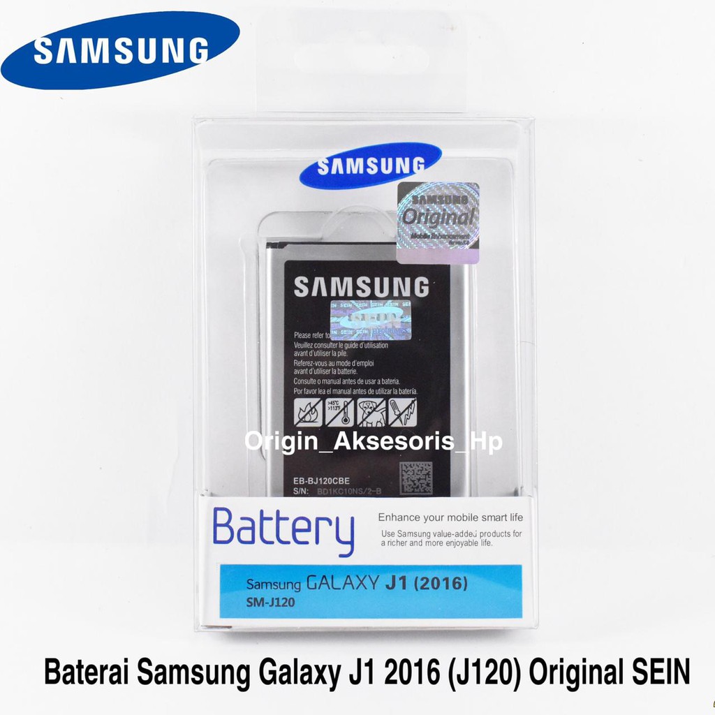 Baterai Samsung Galaxy J1 2016 (J120) Original SEIN 100% dc88