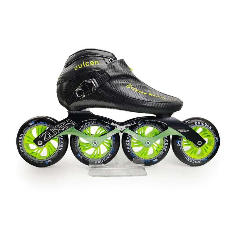 Professional CITYRUN Speed Skates Shoes with 4X90MM 4X100MM 4X110mm 4 wheels Inline Speed Race Compi