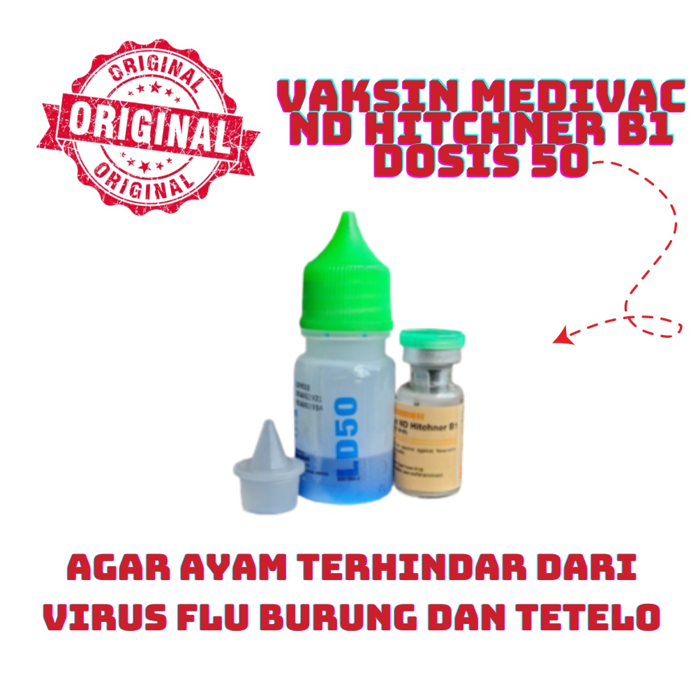 VAKSIN MEDIVAC ND HITCHNER B1 - dosis 50