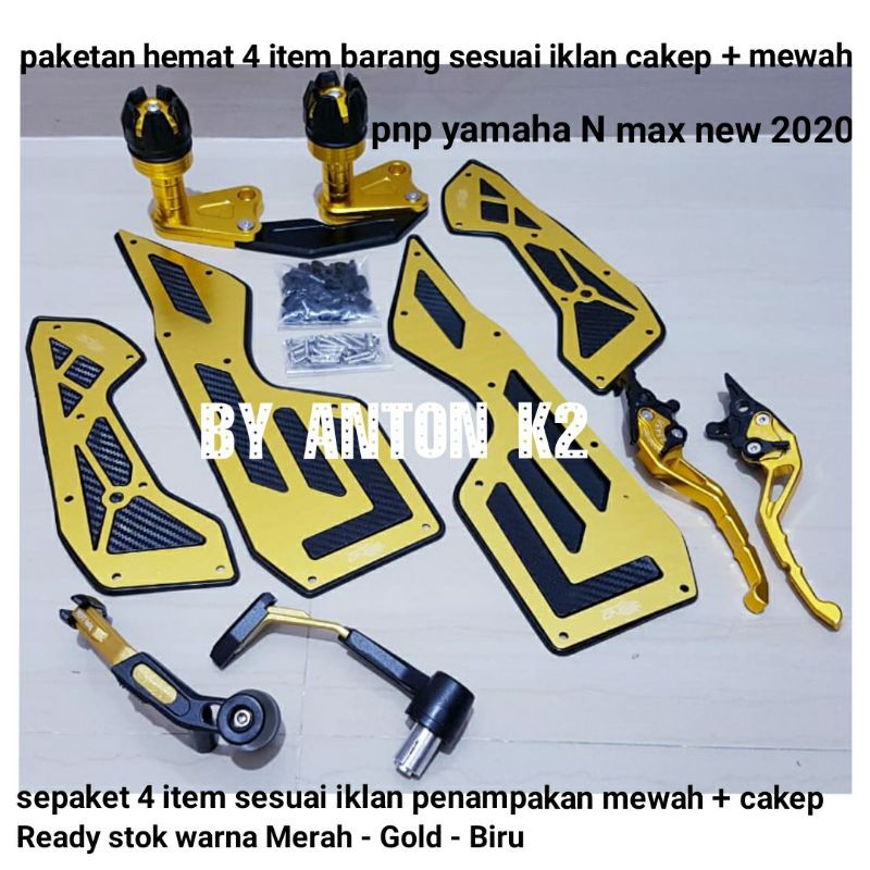 VARIASI NMAX NEW 2020//2021/2022 AKSESORIS YAMAHA MOTOR N MAX NEW 2020/2021/2022 PAKET HEMAT 4 ITEM 