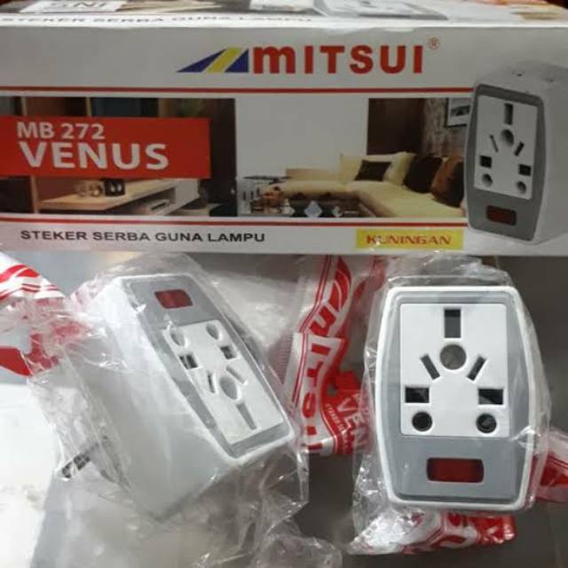 Steker T Serbaguna Lampu MITSUI Venus MB 272 / Colokan T  Serbaguna