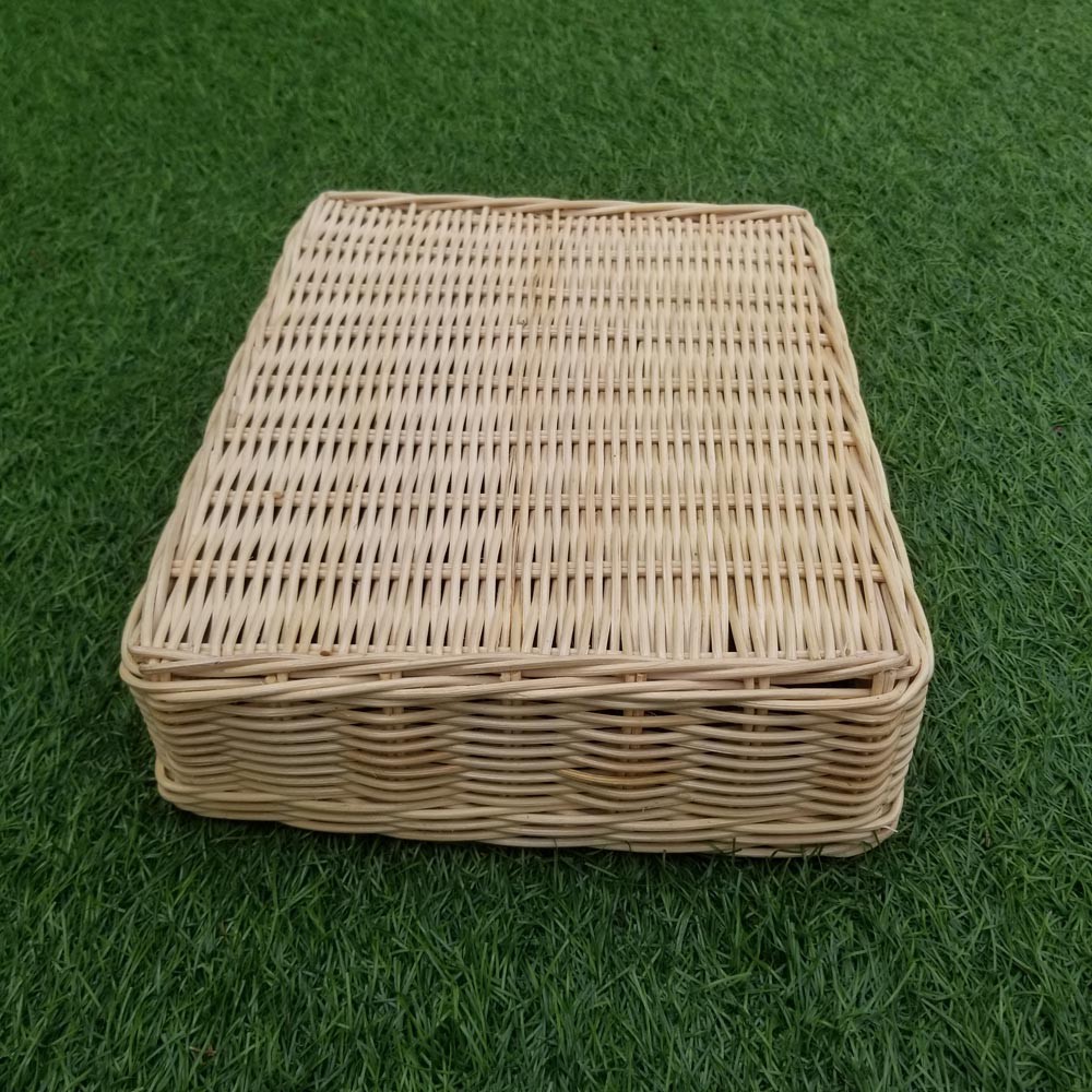 Kerajinan Tangan Rotan - Keranjang Parsel Persegi - 29x22x7cm