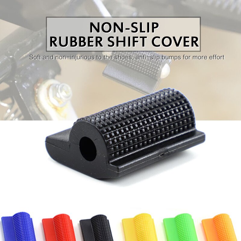 1PC Motorcycle Shift Gear Cover Lever Pedal Rubber Cover Shoe Foot Peg Toe Gel Protector Decoration