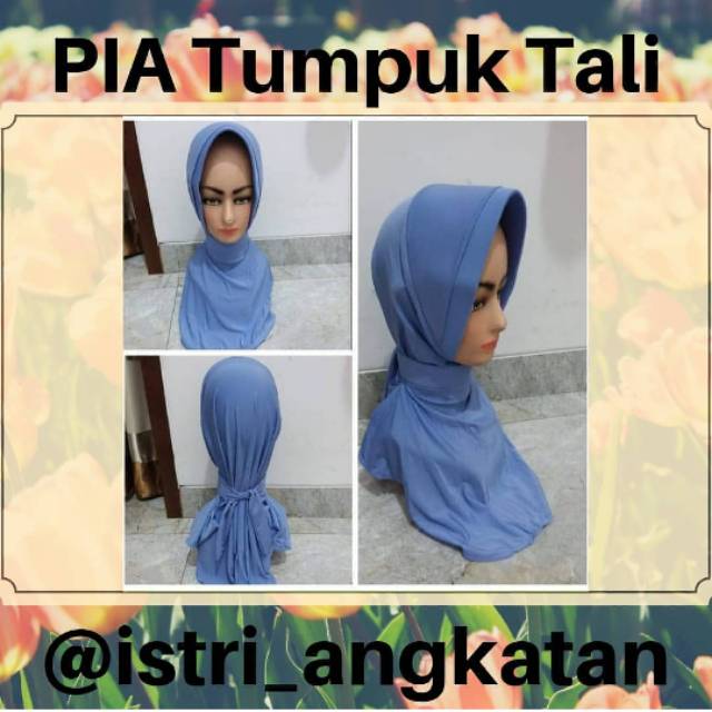 Jilbab PIA Tumpuk Tali