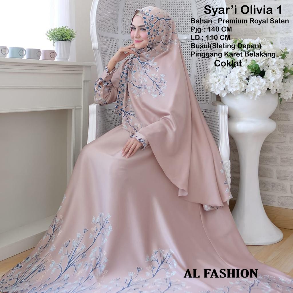 ABA agen baju SYARI OLIVIA SET KHIMAR
