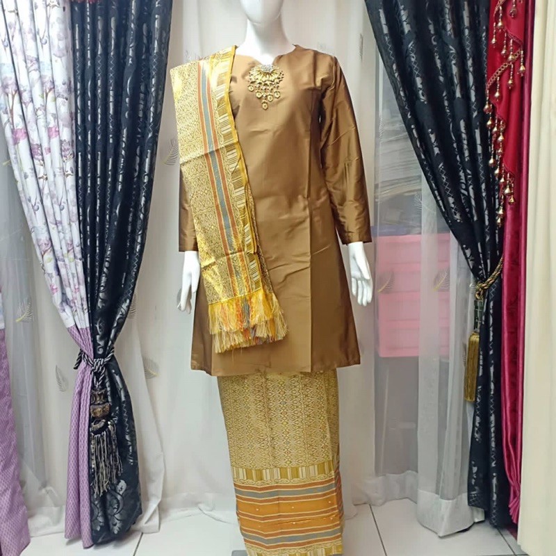 (DISKON) BAJU KURUNG SONGKET SELENDANG/KURUNG SITI NURBAYA-2