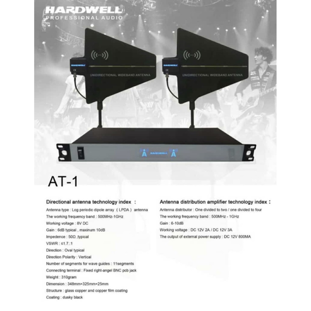 Antena Mic Wireless Sirip Hiu HARDWELL AT1 AT 1 ORIGINAL Antena ORI