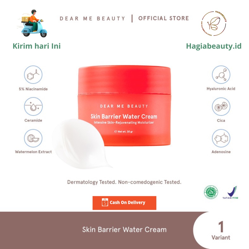 READY  - DEAR ME BEAUTY SKIN BARRIER WATER CREAM ORIGINAL BPOM - MOISTURIZER PELEMBAB WAJAH