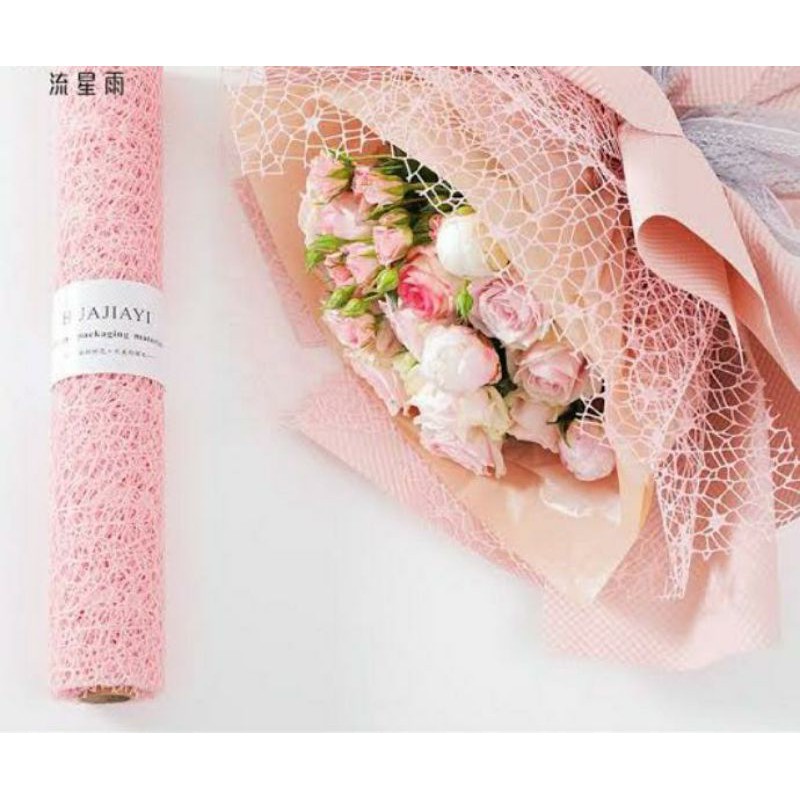 

Wrapping roll motif jaring carang/bungkus bunga/buked