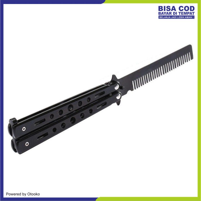 Sisir Besi Lipat Butterfly Knife Training Balisong Trick Benchmade